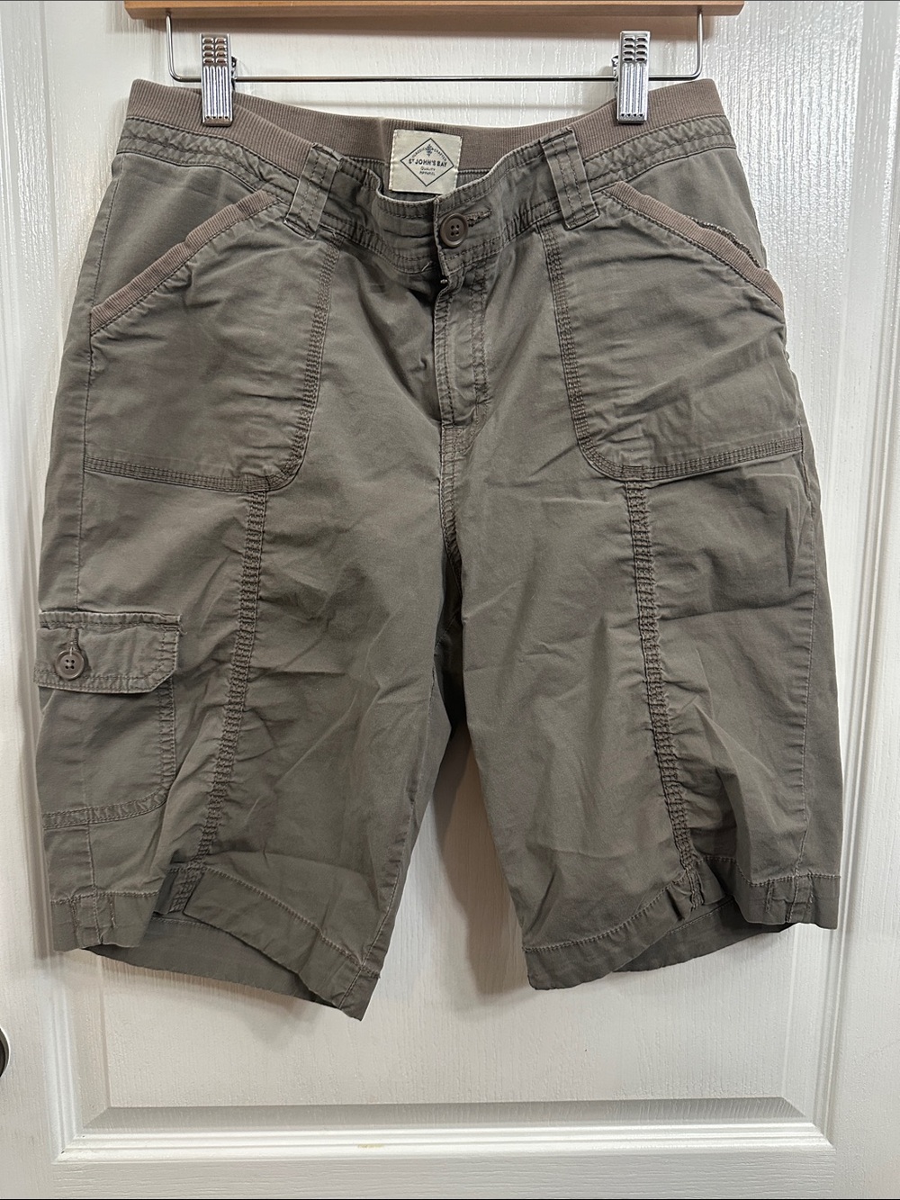Utility Cotton Blend Men’s Shorts - Olive